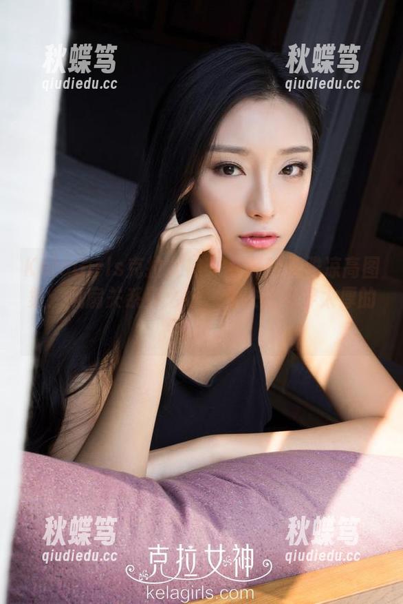 KelaGirls克拉女神 - 嘉萌的素雅凉高图集：风扇关系那么好，我决定不穿太厚的衣服。